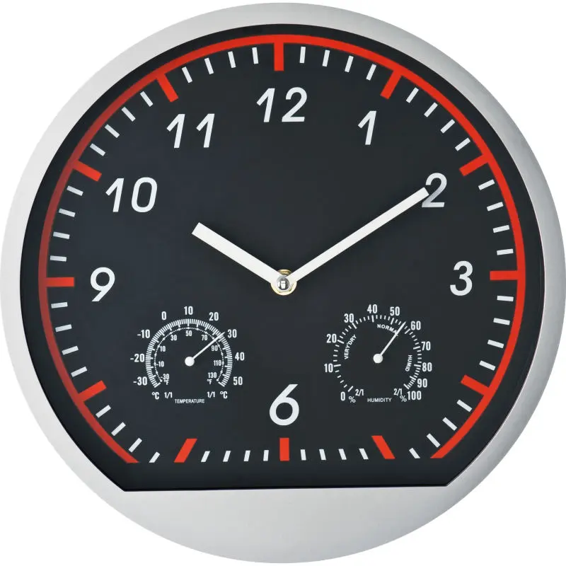 Wanduhr Bago - Stilvolles Rot, Modernes Design für Jeden Raum