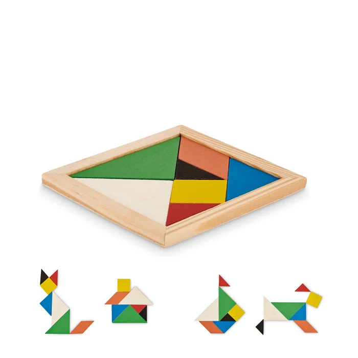 Tangram-Puzzle aus Holz
