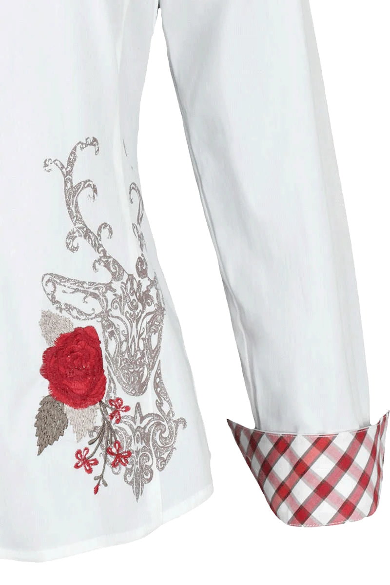 Trachtenbluse Krempelarm