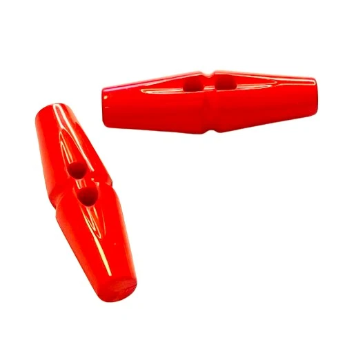 Knebelknopf klassische Form Rot – Kunststoffknopf K-121