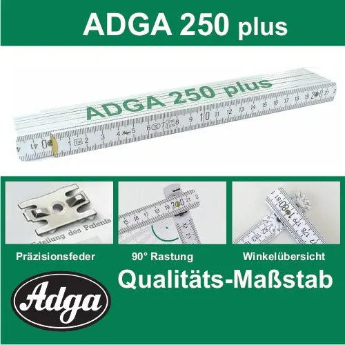 ADGA 250 Plus Zollstock Präzise, langlebig und vielseitig