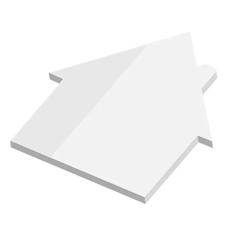 Eco PowerStikkies: Recycling-Haftnotizen Haus - Umweltfreundliche Notizzettel
