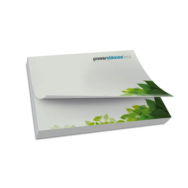 Eco PowerStikkies: Recycling-Haftnotizen 100 x 70 mm - Umweltfreundlich