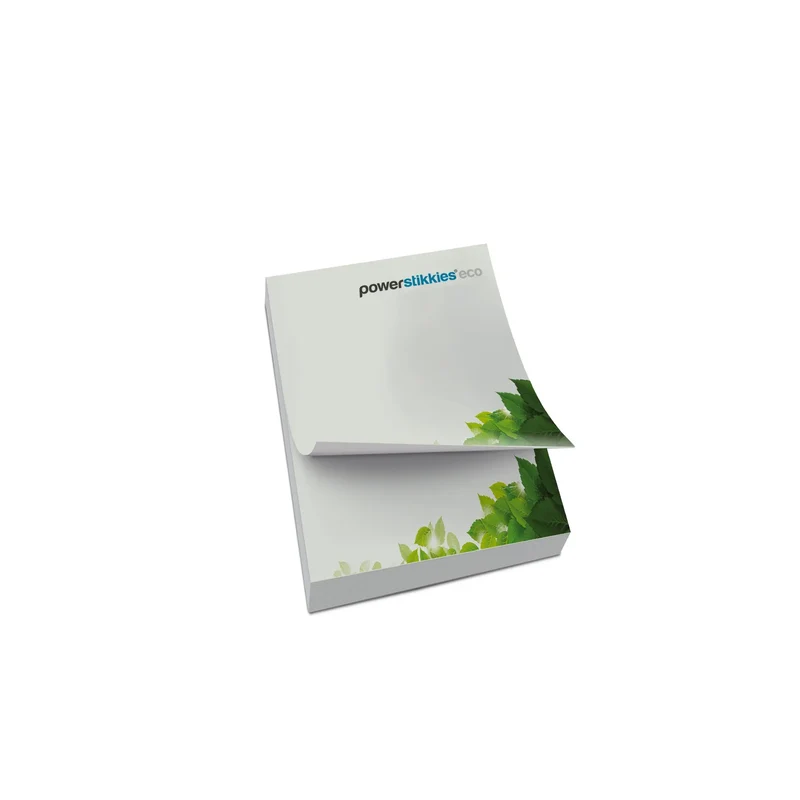 Eco PowerStikkies: Recycling-Haftnotizen 50 x 70 mm - Umweltfreundlich