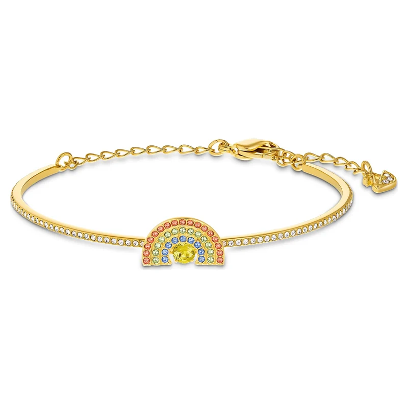 Swarovski Armband Damen Sparkling Dance Rainbow Goldfarben 5537493