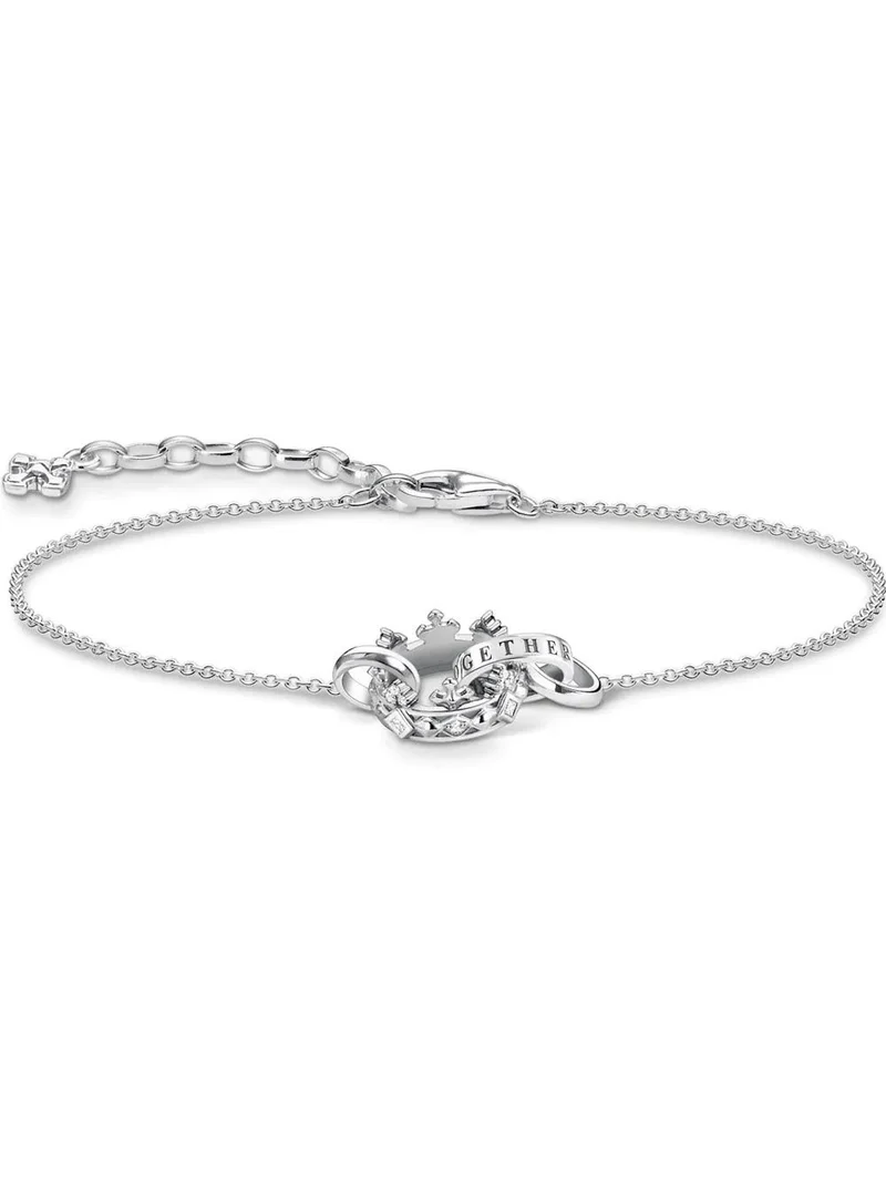 Thomas Sabo Damen Armband Sterling Silber Zirkonia Weiß A1982-643-14