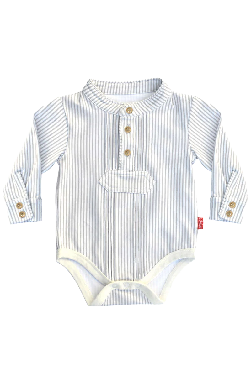 Babybody Pfoad-Hemd gestreift