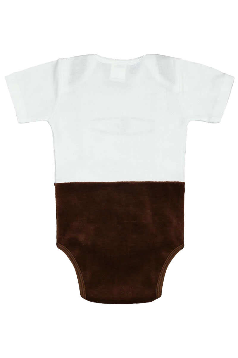Babybody Lederhose rosa kurz