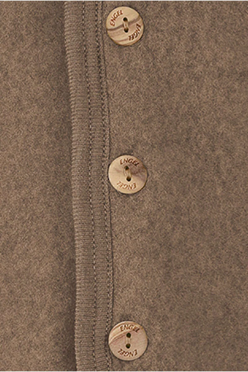 Baby-Kleinkinder-Jacke mit Kapuze aus Bio-Schurwolle