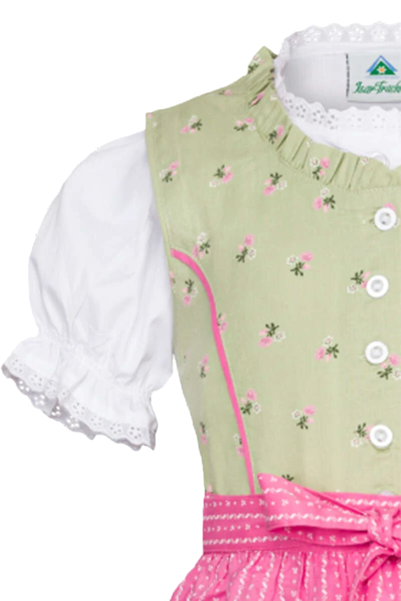 Baby- und Mädchendirndl mit Bluse