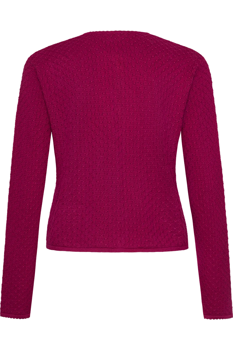 Dirndljacke kurz mit Wabenmuster - beere