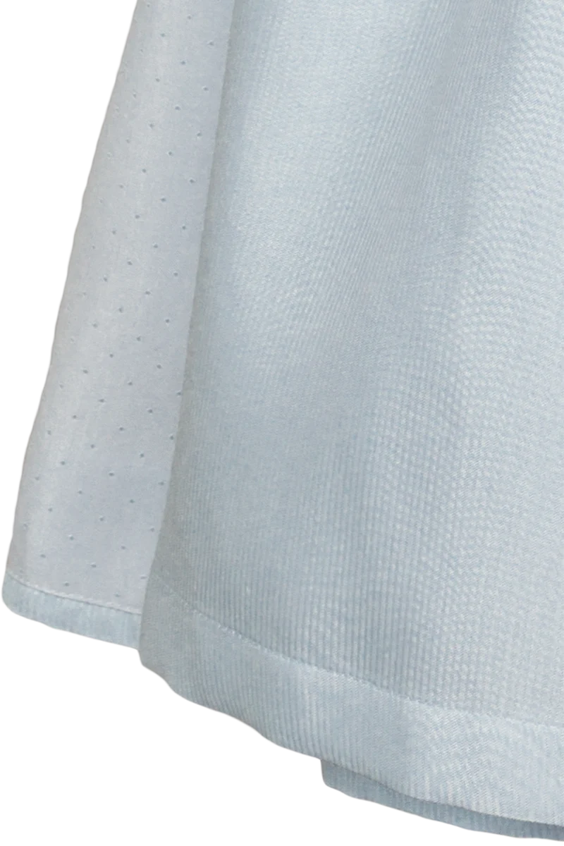 Kinderdirndl Ton-in-Ton mit Bouclé-Oberteil - hellblau