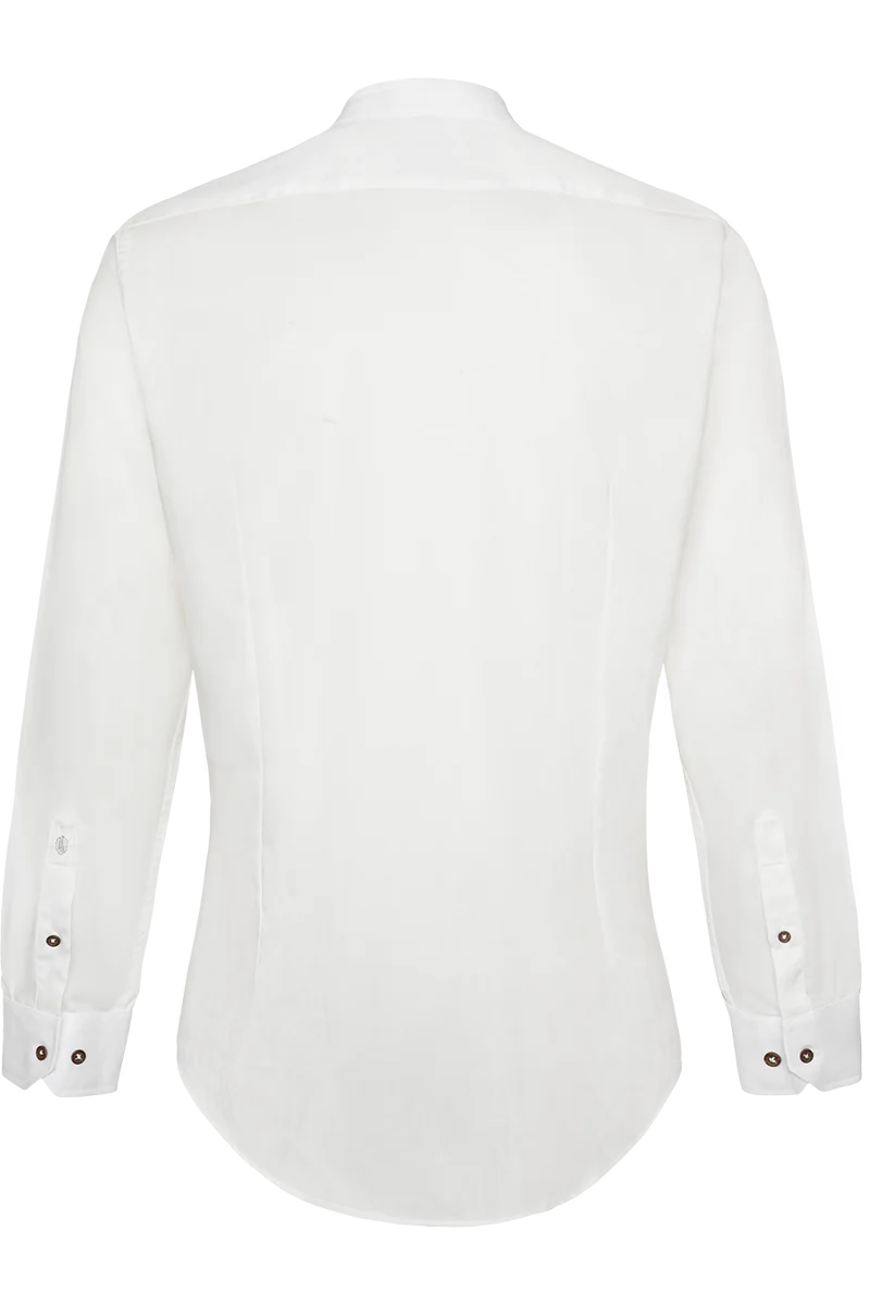 Herren Trachtenhemd mit Stehkragen Tailored Fit - champagner