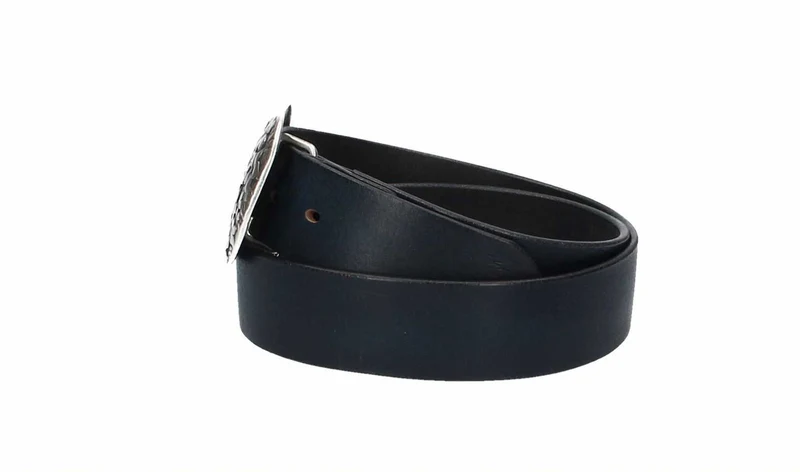 Leder Bazlen Gürtel blau