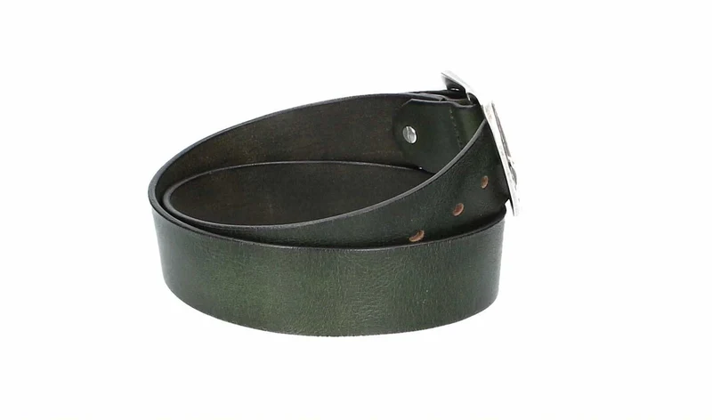 Leder Bazlen Gürtel grün