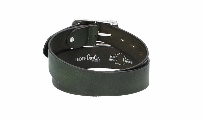 Leder Bazlen Gürtel grün