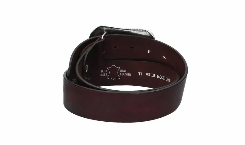 Leder Bazlen Gürtel bordeaux