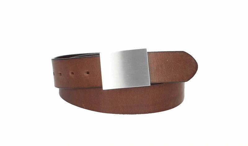 Leder Bazlen Gürtel hellbraun