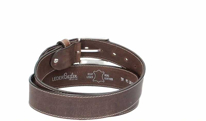 Leder Bazlen Gürtel Hellbraun