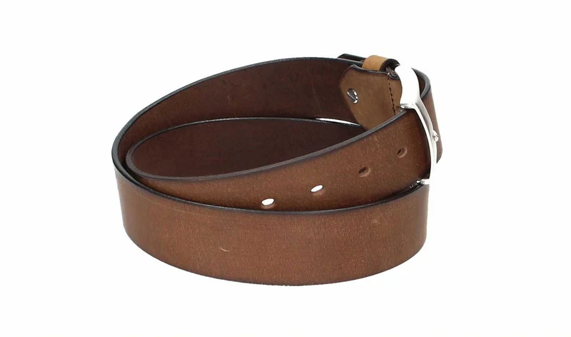 Leder Bazlen Gürtel hellbraun