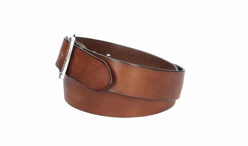 Leder Bazlen Gürtel hellbraun