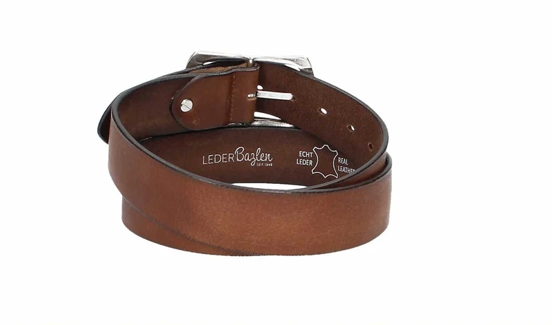 Leder Bazlen Gürtel hellbraun