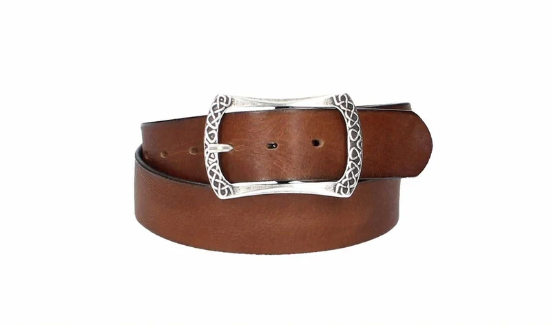 Leder Bazlen Gürtel hellbraun