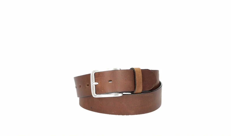 Leder Bazlen Gürtel cognac