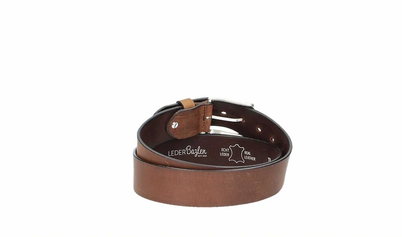 Leder Bazlen Gürtel cognac