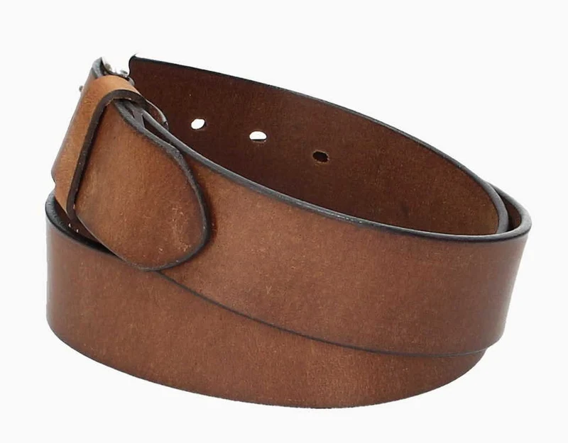 Leder Bazlen Gürtel cognac