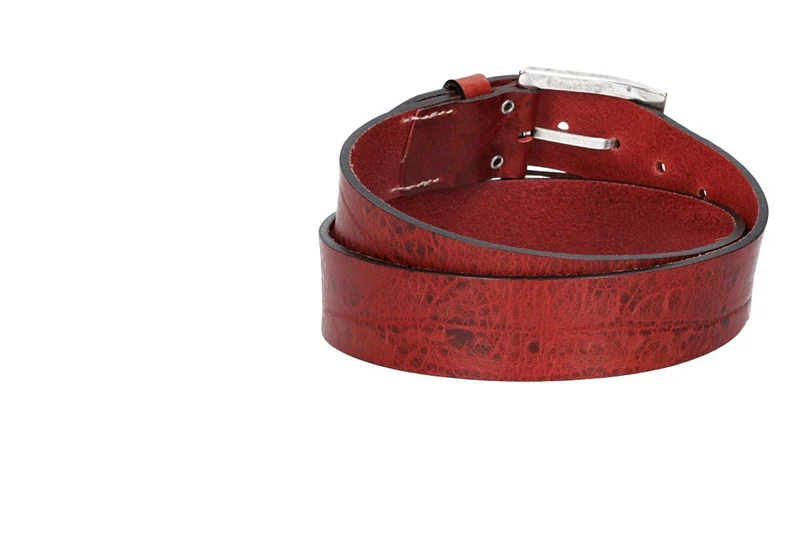 Leder Bazlen Gürtel cognac