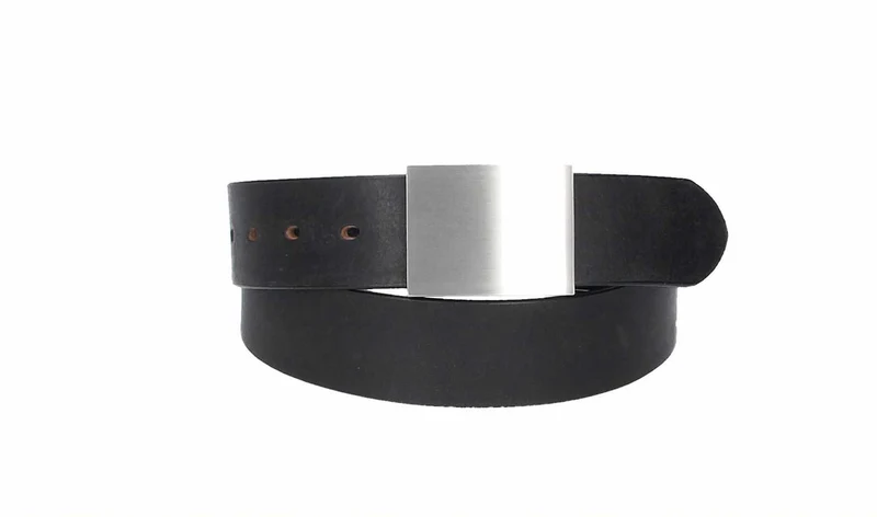 Leder Bazlen Gürtel schwarz