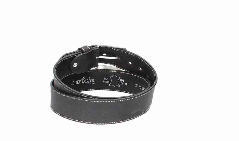 Leder Bazlen Gürtel schwarz