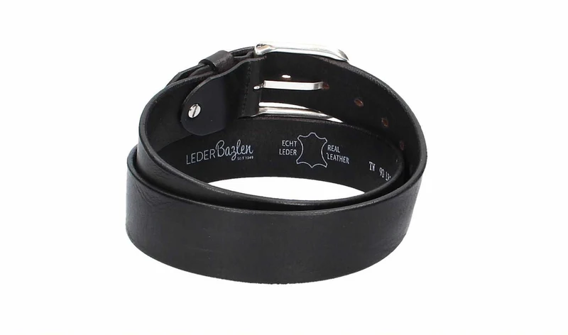 Leder Bazlen Gürtel schwarz