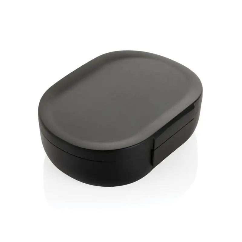 Avira Atlas Lunchbox aus recyceltem PP - 700ml, Schwarze Brotdose, Nachhaltige Lebensmittelaufbewahrung