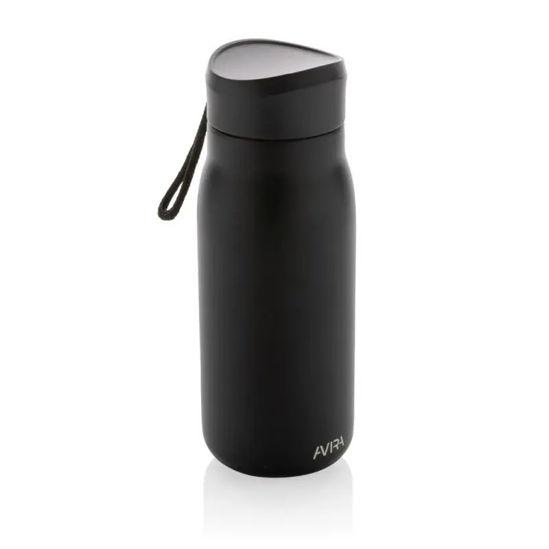 Avira Ain Reise-Trinkflasche, 150ml aus recyceltem Edelstahl - Schwarz