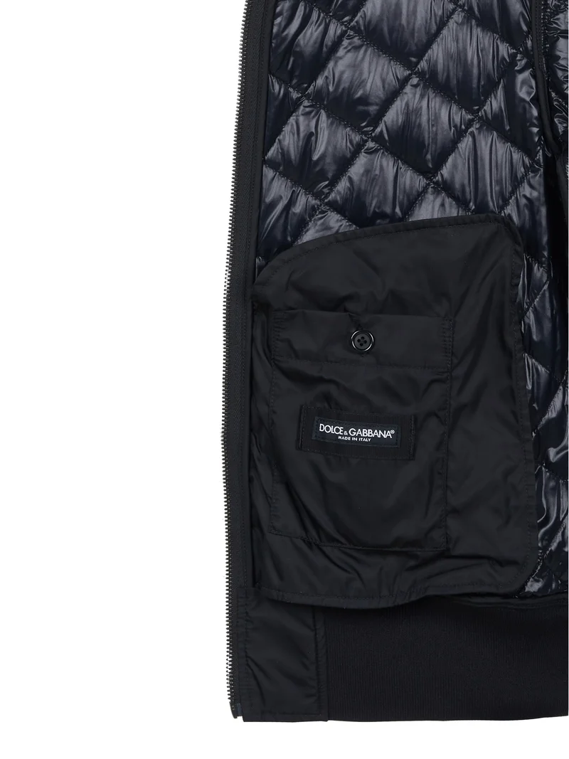 Dolce & Gabbana Steppjacke schwarz