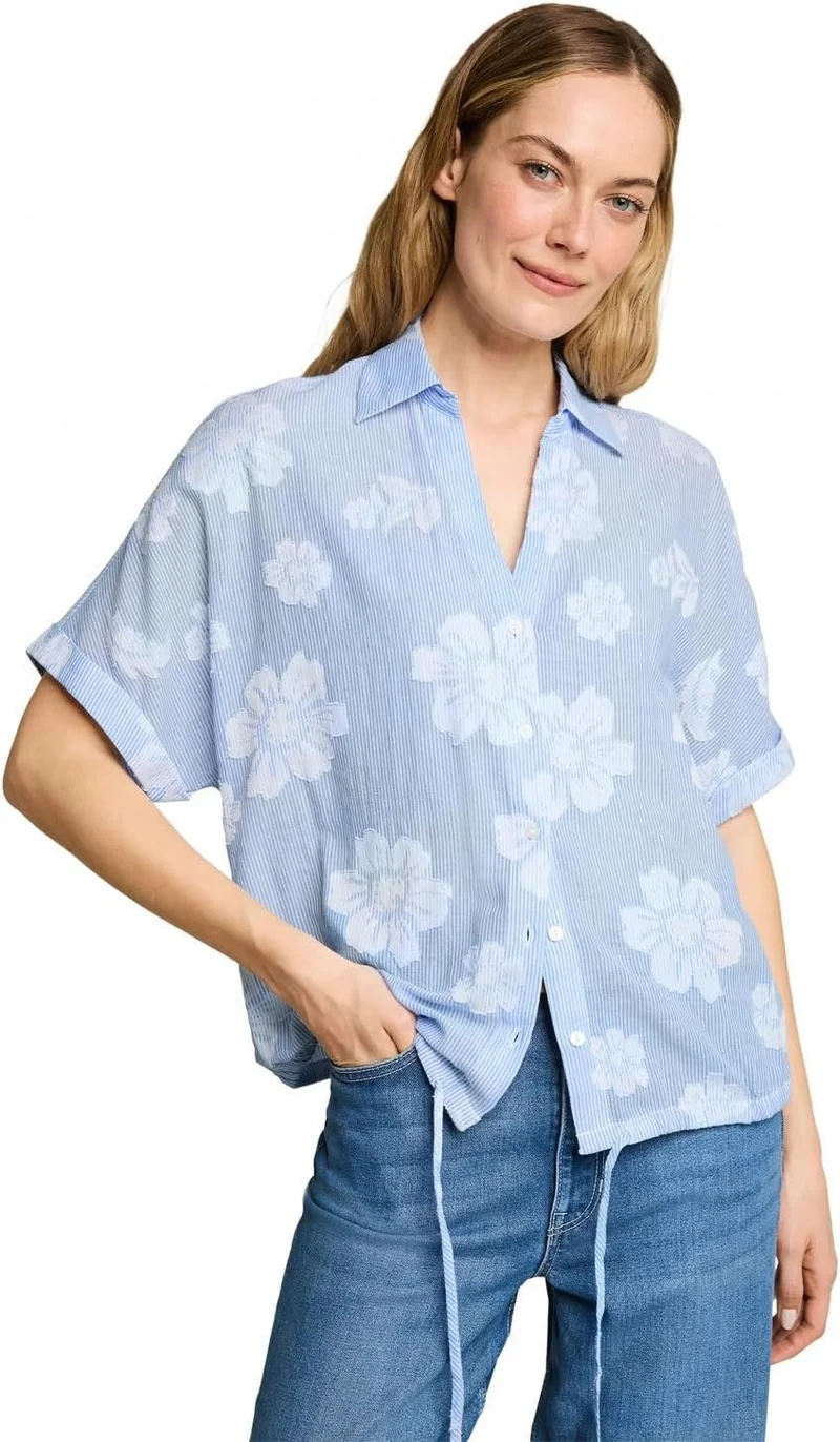 Tom Tailor Woman blouse striped Blau