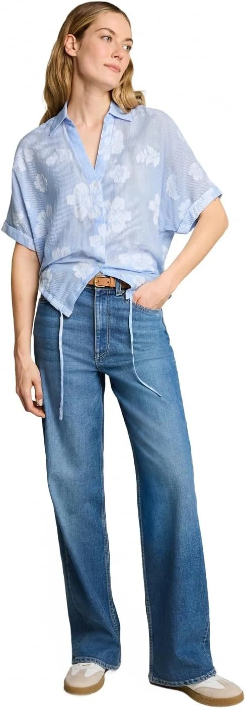 Tom Tailor Woman blouse striped Blau