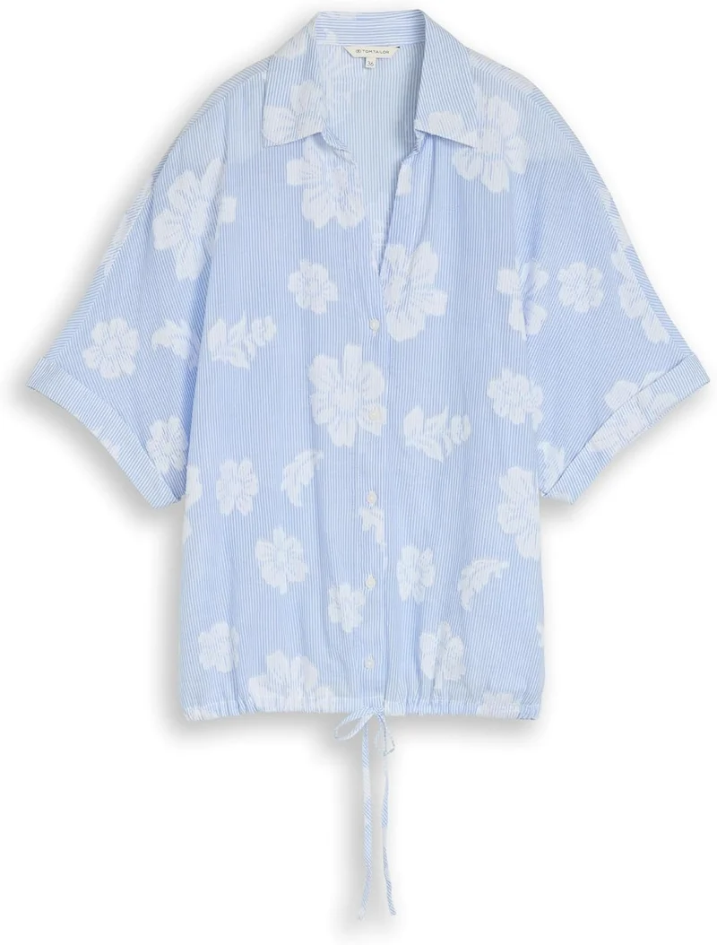 Tom Tailor Woman blouse striped Blau