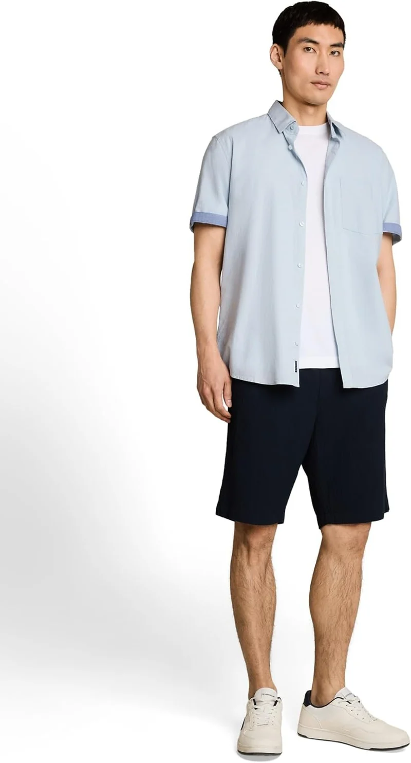 Tom Tailor Kurzarm Freizeithemd Blau