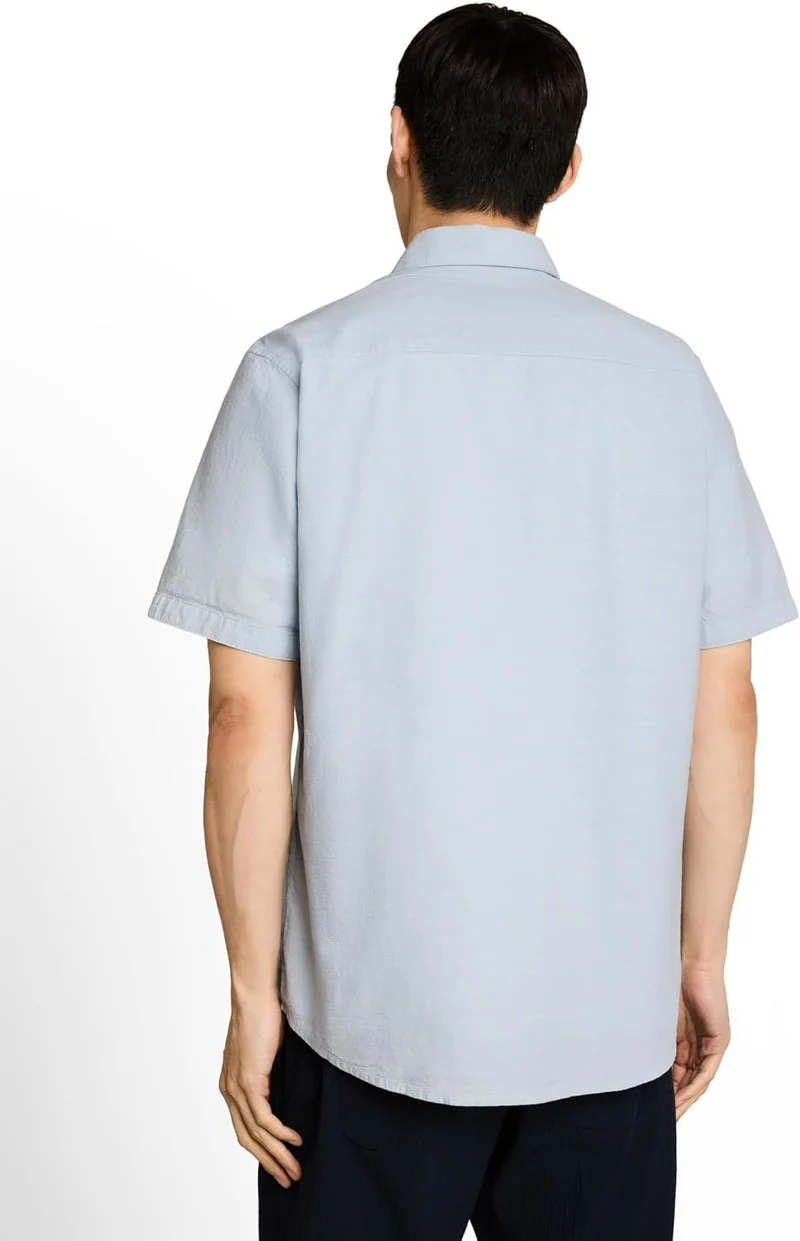 Tom Tailor Kurzarm Freizeithemd Blau