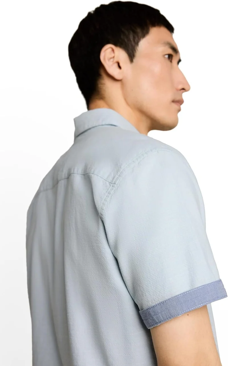 Tom Tailor Kurzarm Freizeithemd Blau