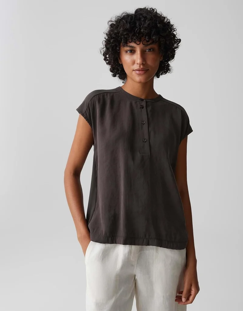 OPUS Blusenshirt Braun
