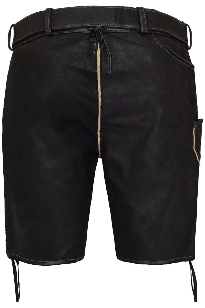Herren Trachten Lederhose kurz bestickt