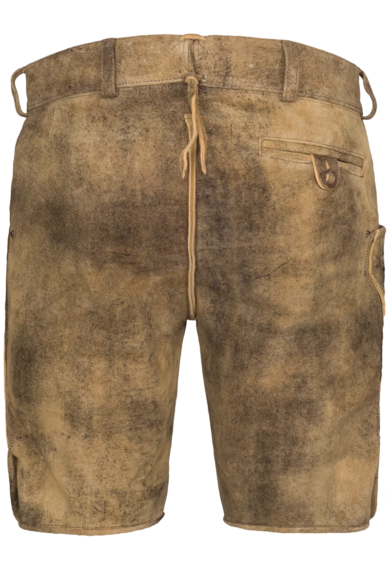 Herren Trachten Lederhose kurz bestickt