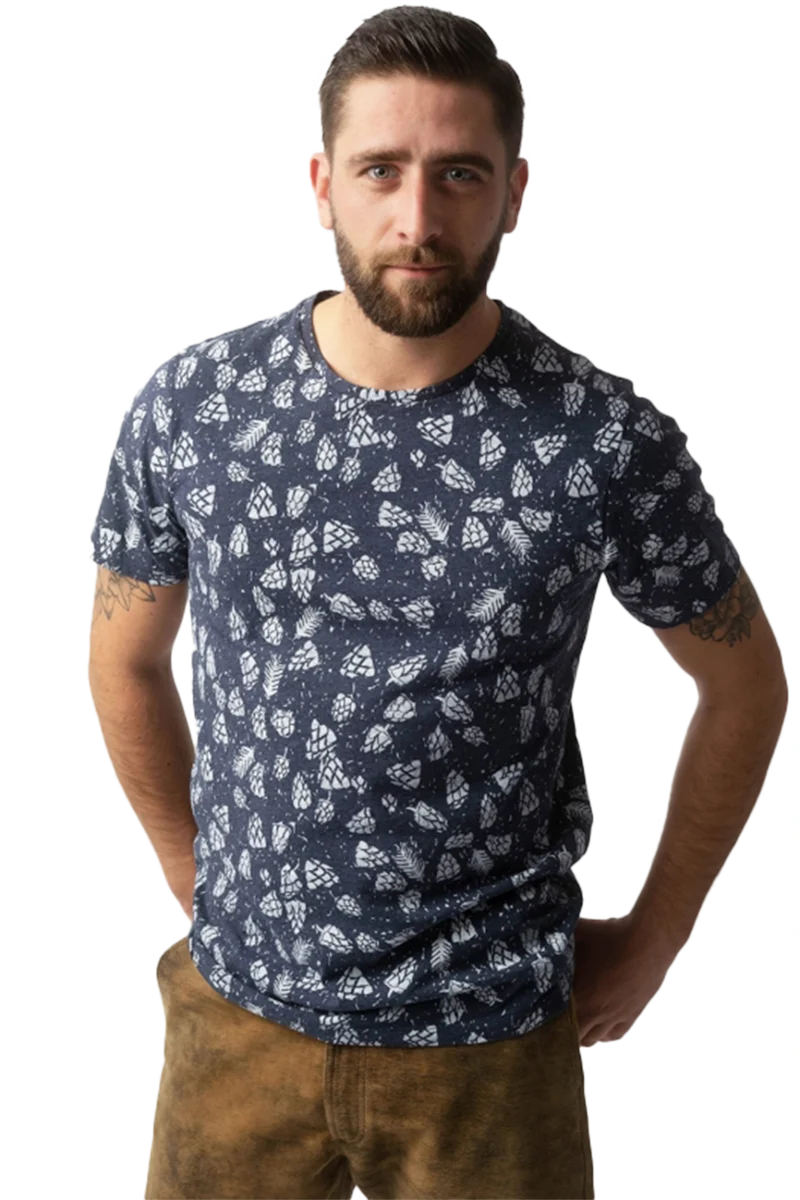 Herren T-Sirt 'Hopfenernte'