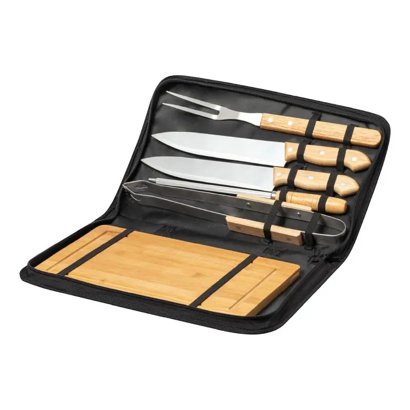 Craxton Grillset in Naturtönen - Hochwertiges Zubehör für Barbecue-Liebhaber