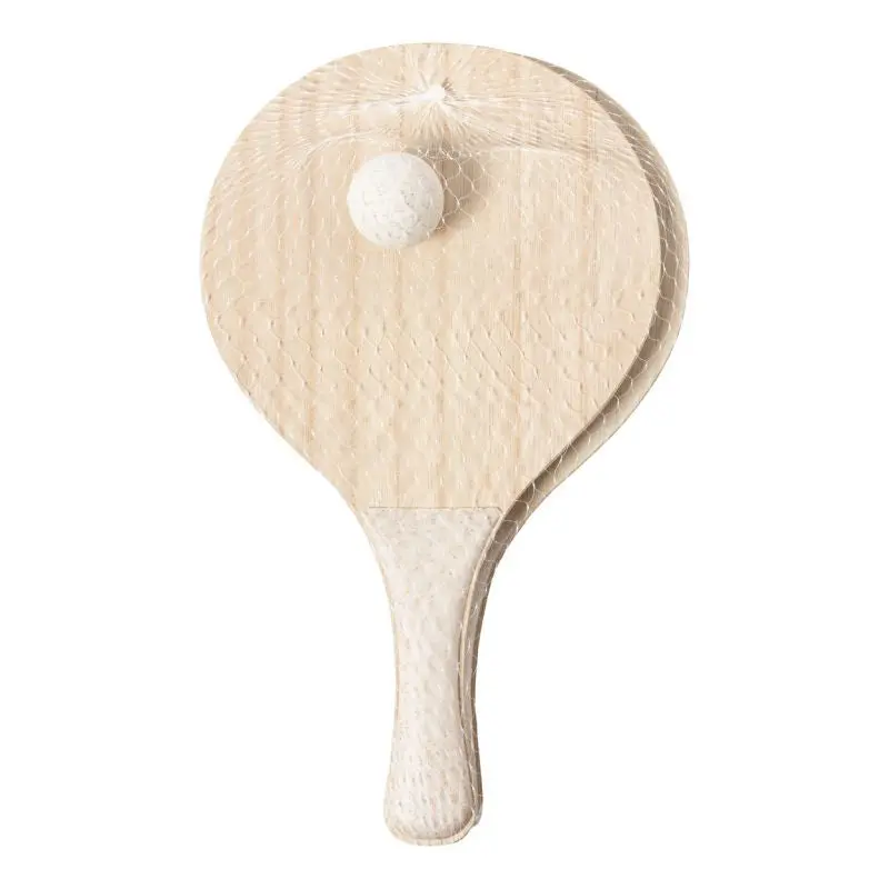 Saiker Natur Strandtennis-Set Ökofreundliches Freizeitspiel für alle Altersgruppen