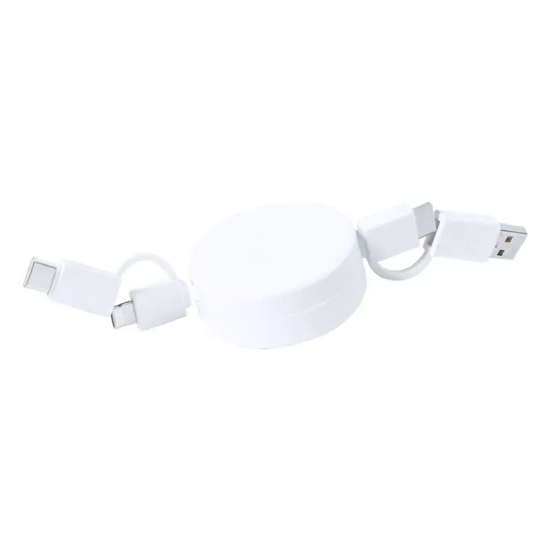 Kiotex USB-Ladekabel - Weiß Robustes und Schnellladendes Kabel für alle Ihre Geräte